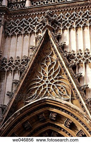 Facade of the Cathedral. Seville. Spain View Large Photo Image Stock Photograph - Facade of the Cathedral. Seville. Spain. Fotosearch