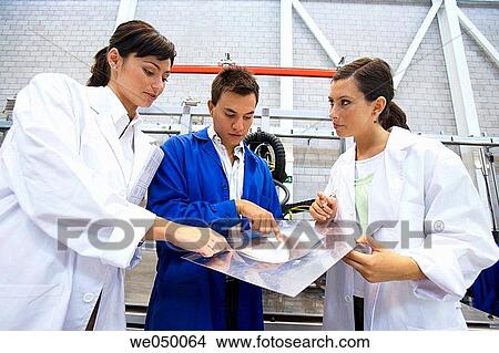 Fatronik Research Centre, San Sebastian Technological Park, Donostia, Gipuzkoa, Basque Country. Technicians checking a part manufactured y means of Incremental Sheet Forming (ISF) technology. View Large Photo Image Picture - Fatronik Research Centre, San Sebastian Technological Park, Donostia, Gipuzkoa, Basque Country. Technicians checking a part manufactured y means of Incremental Sheet Forming (ISF) technology.. Fotosearch