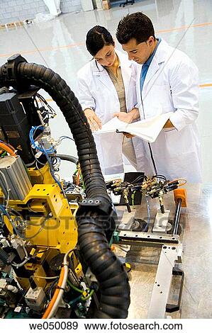 Fatronik Research Centre, San Sebastian Technological Park, Donostia, Gipuzkoa, Basque Country. Advanced industrial robotic system, final assembly of the motor drive. View Large Photo Image Stock Photo - Fatronik Research Centre, San Sebastian Technological Park, Donostia, Gipuzkoa, Basque Country. Advanced industrial robotic system, final assembly of the motor drive.. Fotosearch