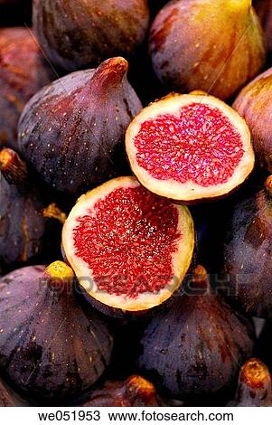 Stock Image - Figues. La Boquer? a market. Barcelona. Catalonia. Spain.. Fotosearch