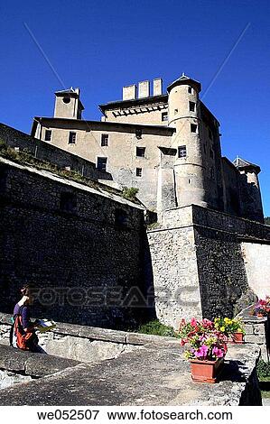 France, Hautes-Alpes, Queyras, Ch? teau Ville Vieilie, Ch? teau Queyras View Large Photo Image Stock Photo - France, Hautes-Alpes, Queyras, Ch? teau Ville Vieilie, Ch? teau Queyras. Fotosearch