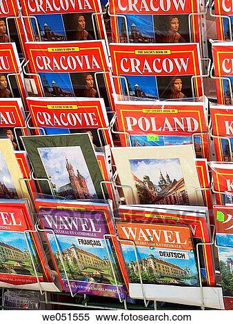 Guide books on sale, Krakow, Poland View Large Photo Image Stock Photography - Guide books on sale, Krakow, Poland. Fotosearch