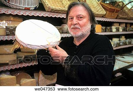 Henry VOY, ma? tre-fromager. Cheese: Brie de MeauxCheese shop? La Ferme Saint-Hubert? rue Vignon - Paris View Large Photo Image Stock Image - Henry VOY, ma? tre-fromager. Cheese: Brie de MeauxCheese shop? La Ferme Saint-Hubert? rue Vignon - Paris. Fotosearch
