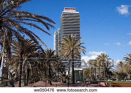 Hotel Arts and Mapfre Tower, Barcelona. Catalonia, Spain View Large Photo Image Stock Photograph - Hotel Arts and Mapfre Tower, Barcelona. Catalonia, Spain. Fotosearch
