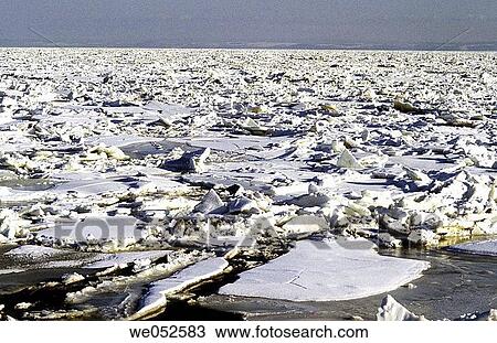Ice and snow. St Lauwrence river in winter. Rimouski. Province of Quebec. Canada. View Large Photo Image Stock Image - Ice and snow. St Lauwrence river in winter. Rimouski. Province of Quebec. Canada.. Fotosearch