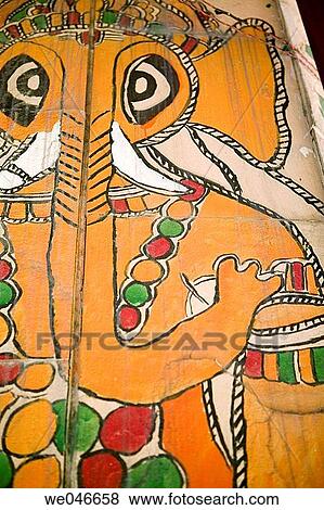 Indian painting of Ganesh the Elephant God. New Delhi. India. View Large Photo Image Stock Photo - Indian painting of Ganesh the Elephant God. New Delhi. India.. Fotosearch