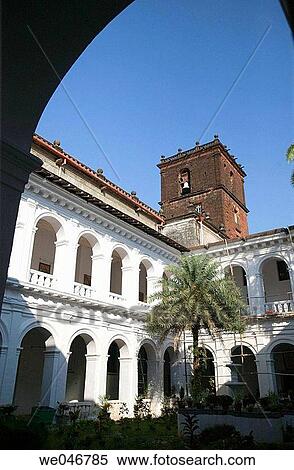 Interior courtyard of the 16th century Basilica of Bom Jesus. Old Goa. India. View Large Photo Image Stock Photography - Interior courtyard of the 16th century Basilica of Bom Jesus. Old Goa. India.. Fotosearch