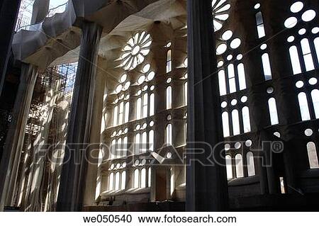 Interior of Sagrada Familia (Holy Family) temple by Gaud?, Barcelona. Catalonia, Spain View Large Photo Image Stock Image - Interior of Sagrada Familia (Holy Family) temple by Gaud?, Barcelona. Catalonia, Spain. Fotosearch