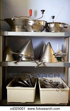 Kitchenware. Luis Irizar cooking school. Donostia, Gipuzkoa, Basque Country, Spain View Large Photo Image Stock Image - Kitchenware. Luis Irizar cooking school. Donostia, Gipuzkoa, Basque Country, Spain. Fotosearch