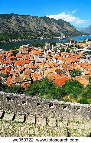 Stock Image - Kotor. (Unesco World Heritage). Monte, Serbia and Monte. Fotosearch