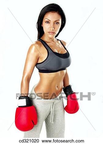 Latin woman with boxing gloves View Large Photo Image Stock Image - Latin woman with boxing gloves. Fotosearch
