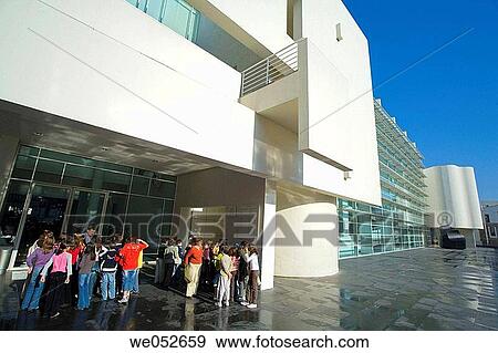MACBA (Museu d? Art Contemporani de Barcelona) by Richard Meier, Pla? a dels? ngels, Barcelona. Catalonia, Spain View Large Photo Image Stock Photo - MACBA (Museu d? Art Contemporani de Barcelona) by Richard Meier, Pla? a dels? ngels, Barcelona. Catalonia, Spain. Fotosearch