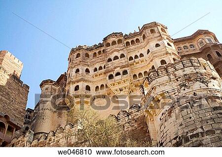 Meherangarh Fort. Jodhpur. Rajasthan. India. View Large Photo Image Stock Image - Meherangarh Fort. Jodhpur. Rajasthan. India.. Fotosearch