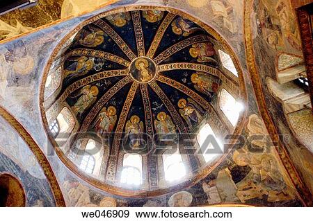 Mosaic decorated ceiling of old? chora? (outside the city walls) church, now Kariye Musezi. Istanbul. Turkey View Large Photo Image Stock Photo - Mosaic decorated ceiling of old? chora? (outside the city walls) church, now Kariye Musezi. Istanbul. Turkey. Fotosearch