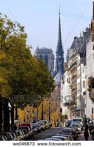 Notre Dame Cathedral in the fall. Paris. France View Large Photo Image Stock Image - Notre Dame Cathedral in the fall. Paris. France. Fotosearch