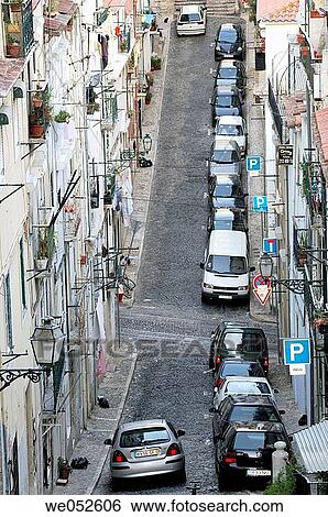Stock Photograph - Old town. Lisbon. Portugal.. Fotosearch