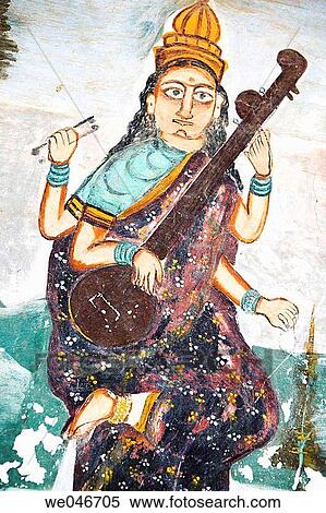 Painting of musician inside old haveli. Mandawa. Rajasthan. India. View Large Photo Image Stock Photography - Painting of musician inside old haveli. Mandawa. Rajasthan. India.. Fotosearch