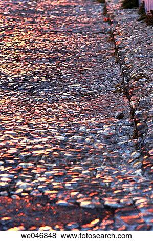 Pebble street in the Albaic? n. Granada. Andalusia. Spain View Large Photo Image Stock Photo - Pebble street in the Albaic? n. Granada. Andalusia. Spain. Fotosearch