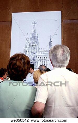 People looking at blueprint of the Sagrada Familia temple by Gaud?, Barcelona. Catalonia, Spain View Large Photo Image Stock Image - People looking at blueprint of the Sagrada Familia temple by Gaud?, Barcelona. Catalonia, Spain. Fotosearch