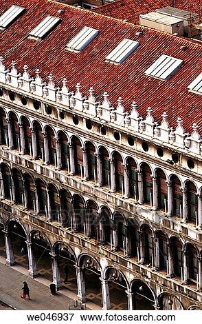 Stock Photo - Piazza San Marco viewed from above. Venice. Italy. Fotosearch