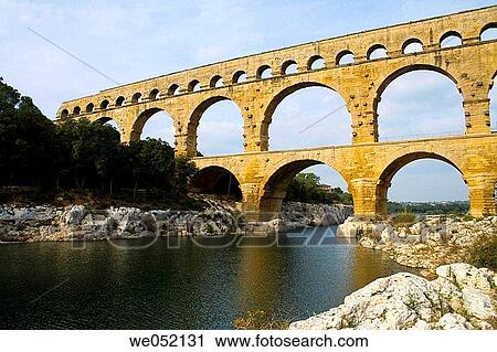 Pont du Gard, Roman aqueduct. Provence, France View Large Photo Image Stock Image - Pont du Gard, Roman aqueduct. Provence, France. Fotosearch
