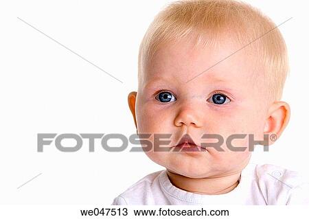 Stock Image - Portrait of a baby. Fotosearch