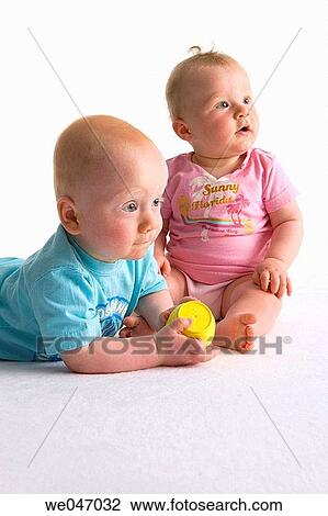 Portrait of two toodlers View Large Photo Image Stock Image - Portrait of two toodlers. Fotosearch