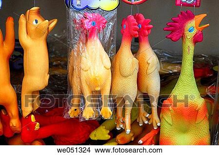 Rubber toys at pet shop. Barcelona, Catalonia, Spain View Large Photo Image Picture - Rubber toys at pet shop. Barcelona, Catalonia, Spain. Fotosearch