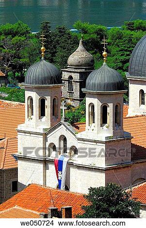 Picture - Saint Nicholas church. Kotor. (Unesco World Heritage). Monte, Serbia and Monte. Fotosearch