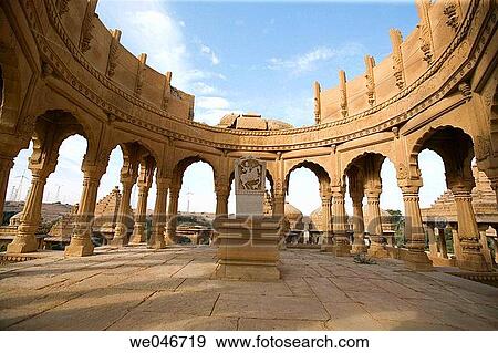 Sandstone royal chhatri (tombstone of a Maharaja ) in Bada Bagh. Jaisalmer. Rajasthan. India. View Large Photo Image Stock Photo - Sandstone royal chhatri (tombstone of a Maharaja ) in Bada Bagh. Jaisalmer. Rajasthan. India.. Fotosearch