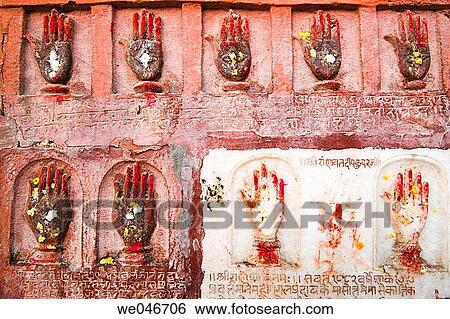 Sati handprints at Junagarh Fort. Bikaner. Rajasthan. India. View Large Photo Image Stock Photograph - Sati handprints at Junagarh Fort. Bikaner. Rajasthan. India.. Fotosearch
