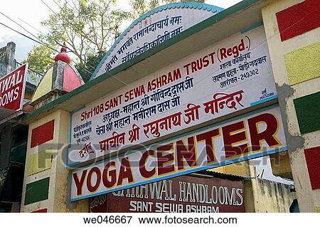 Sign for yoga center in the yoga capital of the worl. Rishikesh. Uttaranchal. India. View Large Photo Image Stock Photo - Sign for yoga center in the yoga capital of the worl. Rishikesh. Uttaranchal. India.. Fotosearch