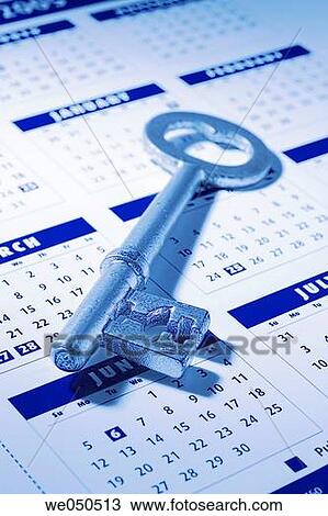 Skeleton Key on Calendar View Large Photo Image Stock Image - Skeleton Key on Calendar. Fotosearch