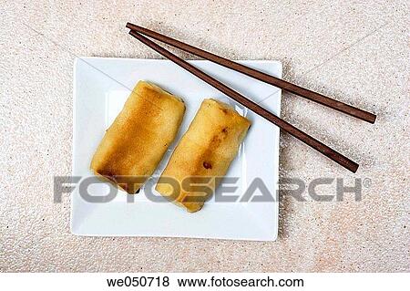Stock Photo - Spring rolls. Fotosearch