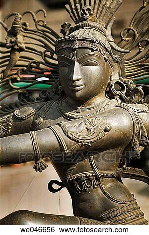 Stock Photograph - Statue of Indian goddess Shiva as Nataraja in dance of creation. New Delhi. India.. Fotosearch