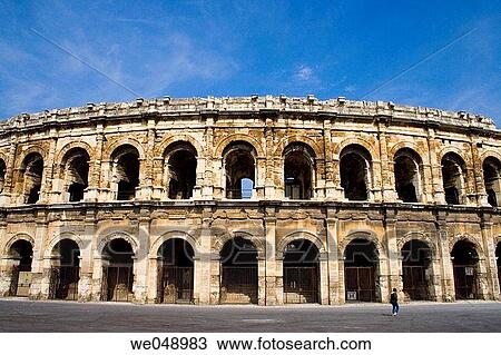 Stock photo an arena in Nimes, France View Large Photo Image Stock Image - Stock photo an arena in Nimes, France. Fotosearch