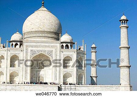 Taj Mahal. Agra. Uttar Pradesh. India. View Large Photo Image Stock Image - Taj Mahal. Agra. Uttar Pradesh. India.. Fotosearch
