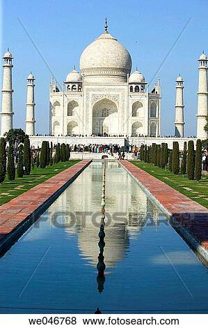 Stock Photo - Taj Mahal. Agra. Uttar Pradesh. India.. Fotosearch