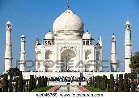 Taj Mahal. Agra. Uttar Pradesh. India. View Large Photo Image Stock Photo - Taj Mahal. Agra. Uttar Pradesh. India.. Fotosearch