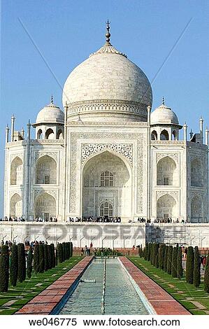 Taj Mahal. Agra. Uttar Pradesh. India. View Large Photo Image Stock Photography - Taj Mahal. Agra. Uttar Pradesh. India.. Fotosearch