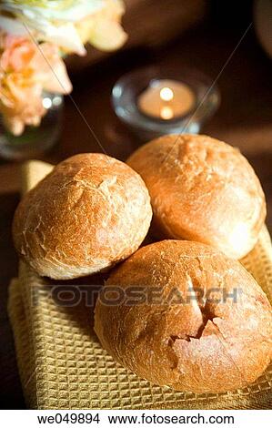 Thanksgiving holiday side dish, dinner rolls View Large Photo Image Picture - Thanksgiving holiday side dish, dinner rolls. Fotosearch