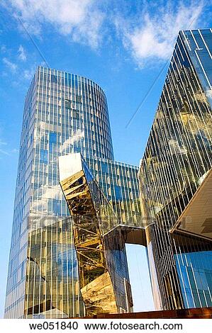 Torre Mare Nostrum, head office of Gas Natural (Spanish gas company), by Enric Miralles and Benedetta Tagliabue, Barcelona. Catalonia, Spain View Large Photo Image Stock Image - Torre Mare Nostrum, head office of Gas Natural (Spanish gas company), by Enric Miralles and Benedetta Tagliabue, Barcelona. Catalonia, Spain. Fotosearch