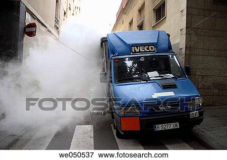 Truck unloading liquid nitrogen View Large Photo Image Stock Photo - Truck unloading liquid nitrogen. Fotosearch
