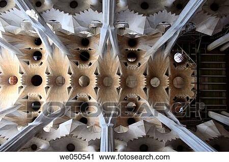 Vaults of Sagrada Familia (Holy Family) temple by Gaud?, Barcelona. Catalonia, Spain View Large Photo Image Stock Image - Vaults of Sagrada Familia (Holy Family) temple by Gaud?, Barcelona. Catalonia, Spain. Fotosearch