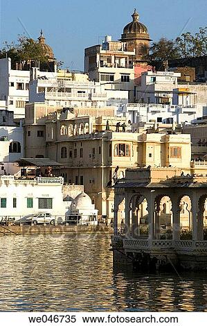 View of the city and Lake Pichola. Udaipur. Rajasthan. India. View Large Photo Image Stock Photography - View of the city and Lake Pichola. Udaipur. Rajasthan. India.. Fotosearch