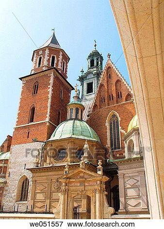 Stock Photo - Wawel Cathedral, Wawel Hill, Krakow, Poland. Fotosearch