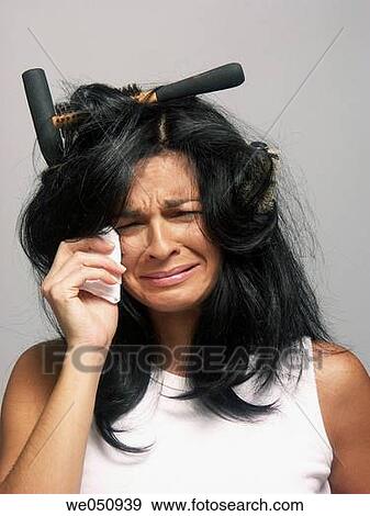 WOMAN CRIYING. WOMAN UNKEMPT. View Large Photo Image Stock Photo - WOMAN CRIYING. WOMAN UNKEMPT.. Fotosearch