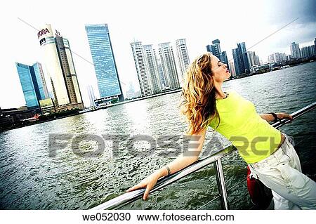 Woman in Shanghai. China. View Large Photo Image Stock Image - Woman in Shanghai. China.. Fotosearch