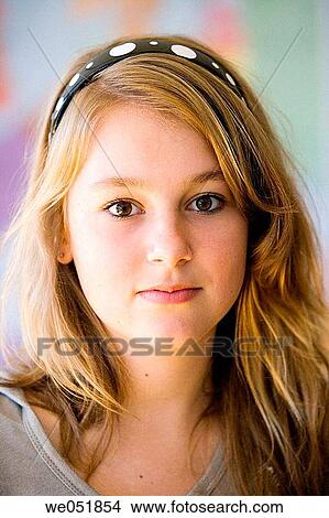 Picture - 14, blond, adolescence, 16, 12. Fotosearch