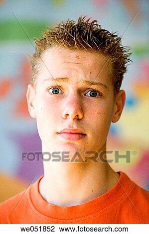 Stock Image - 14, boy, adolescence, 16, 12. Fotosearch